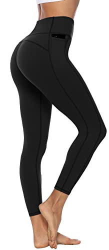Persit Sporthose Damen, Sport Leggins für Damen Yoga Leggings Yogahose Sportleggins Schwarz-Size 34 (Herstellergröße: XS)