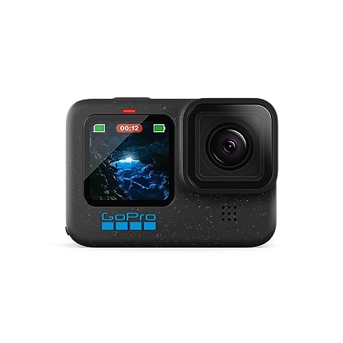 GoPro HERO12 Black – wasserdichte Action-Kamera mit 5,3K60 Ultra HD-Video, 27 MP Fotos, HDR, 1/1,9-Zoll-Bildsensor, Live-Streaming, Webcam, Stabilisierung