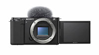 Sony Alpha ZV-E10 | APS-C spiegellose Wechselobjektiv-Vlog-Kamera (schwenkbarer Bildschirm für Vlogging, 4K-Video, Echtzeit-Augen-Autofokus), Schwarz