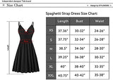 STYLEWORD Sommerkleid Damen Knielang V-Ausschnitt A Linie Schwarz Kleider Sommer Strandkleid Freizeitkleid mit Taschen