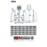 Geographical Norway Gymclass Men - Hoodie Herren mit Kapuze Zip Tasche Känguru Mann - Pullover Sweatshirt Warm Langarm - Hoody Männer Jungen Frühling Sommer Herbst Winter (Rot L)