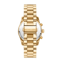 Michael Kors Quarz Chronograph Lexingotn für Damen, Edelstahl, Gold