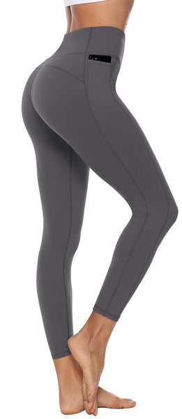 Persit Sporthose Damen, Sport Leggins für Damen Yoga Leggings Yogahose Sportleggins Grau-Size 34 (Herstellergröße: XS)