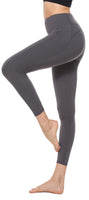 Persit Sporthose Damen, Sport Leggins für Damen Yoga Leggings Yogahose Sportleggins Grau-Size 34 (Herstellergröße: XS)