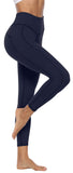 Persit Sport Leggings Damen, Sporthose Yogahose Sportleggins Yoga Leggins für Damen Laufhose Lang Dunkel Marine-Size 34(Herstellergröße: XS)