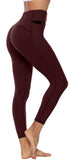 Persit Sporthose Damen, Sport Leggins für Damen Yoga Leggings Yogahose Sportleggins Weinrot-Size 36/38 (Herstellergröße: S)