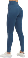 Persit Sporthose Damen, Sport Leggings High Waist Yogahose Gym Leggins Sportleggins Lange (36/38, Schotenblau, Herstellergröße: S)