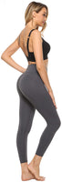 Persit Sporthose Damen, Sport Leggins für Damen Yoga Leggings Yogahose Sportleggins Grau-Size 34 (Herstellergröße: XS)