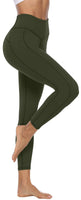 Persit Sporthose Damen, Sport Leggins für Damen Yoga Leggings Yogahose Sportleggins Gelboliv-Size 34 (Herstellergröße: XS)