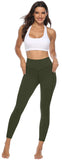 Persit Sporthose Damen, Sport Leggins für Damen Yoga Leggings Yogahose Sportleggins Gelboliv-Size 34 (Herstellergröße: XS)