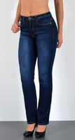 ESRA Damen Jeanshose Straight -Fit Jeans Gerade G200