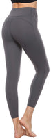 Persit Sporthose Damen, Sport Leggins für Damen Yoga Leggings Yogahose Sportleggins Grau-Size 34 (Herstellergröße: XS)