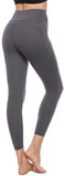 Persit Sporthose Damen, Sport Leggins für Damen Yoga Leggings Yogahose Sportleggins Grau-Size 34 (Herstellergröße: XS)