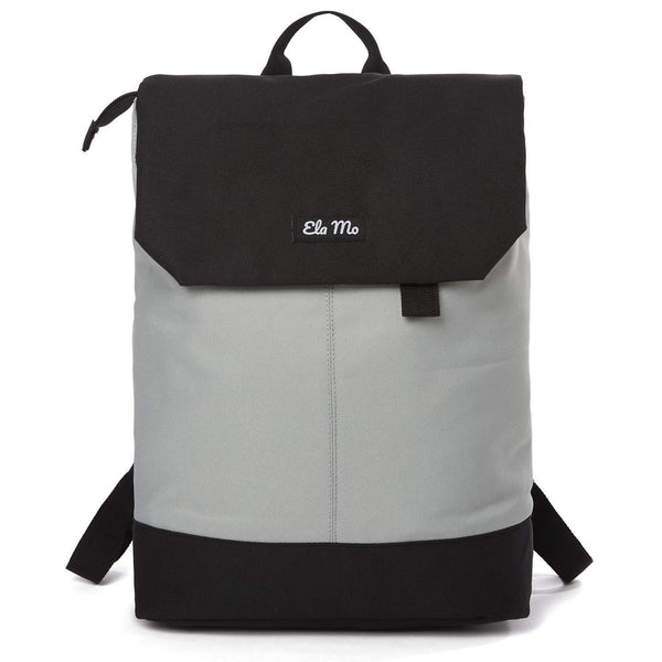 Ela Mo Rucksack Damen - Schön u. Durchdacht - Daypack mit Laptopfach & Anti Diebstahl Tasche für Ausflüge, Uni, Schule u. Büro (The Grey)