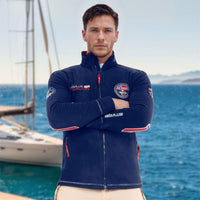 Nebulus Herren Fleecejacke Explore, warme Fleece Jacke, mit langem Full-Zip Reißverschluss, Navy - XXL