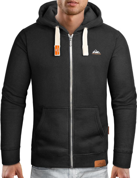 Grin&Bear Herren Kapuzenpullover schwarz, L, GEC022