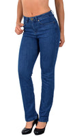 ESRA Damen Straight Fit Jeans Hose Damen Jeanshose Stretch gerader Schnitt Jeans Damen High Waist Damen Jeans Straight Jeans Damen Stretch bis Übergröße Jeans Große Größe G800