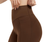 Persit Sporthose Damen, Sport Leggings High Waist Yogahose Gym Leggins Sportleggins Lange (36/38, Tiramisu, Herstellergröße: S)