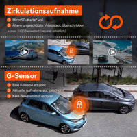 VANTRUE N2S 4K Dashcam Auto Dual 1440P Dash Cam Vorne Innen, GPS 24Std. Dual Parküberwachung, Dasch-Cam Infrarot Nachtsicht, 2160P Vorne, 2 Zoll 320°Superkondensator Autokamera G Sensor Max. 512GB