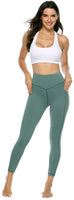 Persit Sporthose Damen, Sport Leggins für Damen Yoga Leggings Yogahose Sportleggins, Minttürkis, 34 (Herstellergröße: XS)