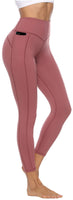 Persit Sporthose Damen, Sport Leggins für Damen Yoga Leggings Yogahose Sportleggins, Dusty Rose, 34 (Herstellergröße: XS)