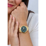 Fossil Uhr für Frauen Fb01, Quarzwerk, 36mm Gold Edelstahlgehäuse mit einem Edelstahlarmband, ES4746