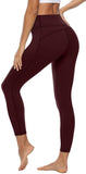 Persit Sporthose Damen, Sport Leggins für Damen Yoga Leggings Yogahose Sportleggins Weinrot-Size 36/38 (Herstellergröße: S)