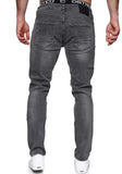 MERISH Jeans Herren Slim Fit Jeanshose Stretch Denim Designer Hose 1507(29W / 32L, 1506-3 Grau)