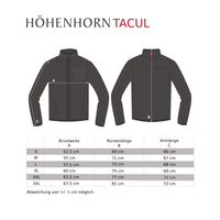 Höhenhorn 35G134 Tacul Herren Jacke Fleece Strickjacke Dunkelgrau Gr. 3XL