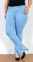 ESRA Jeans Damen Bootcut Jeanshose Flared Jeans Damen High Waist Schlaghose Bootcut Jeans Damen Hose Damen Jeans Bootcut High Waist Jeans Damen Stretch Schlagjeans bis Übergröße Plussize FB1