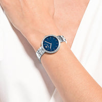 Swarovski Cosmopolitan Uhr, Metallarmband, Blau, Edelstahl