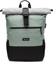 Ela Mo Schulrucksack Rolltop Rucksack für Damen | Mintgrey