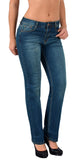 ESRA Damen Jeans Straight Stretch Damen Jeanshose G200