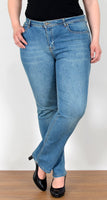 ESRA Jeans Damen High Waist Damen Jeans Stretch Damen Jeans Straight Übergröße FG4