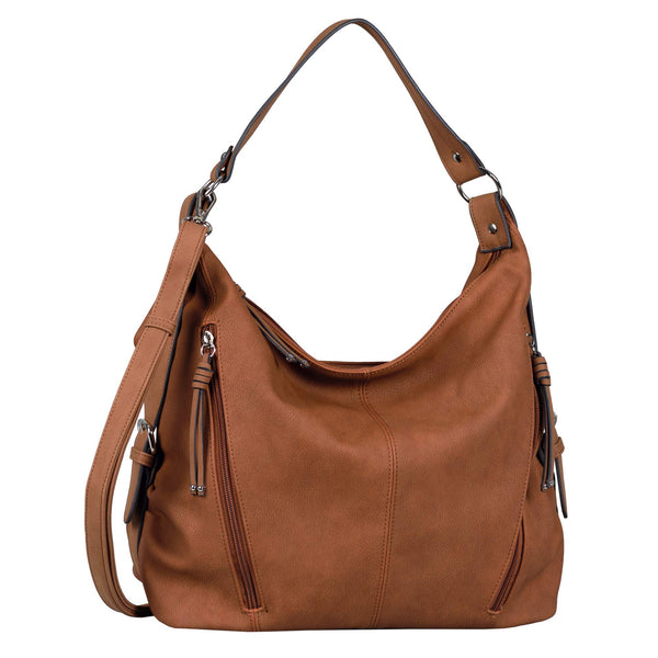 TOM TAILOR Caia Damen Hobo Bag Schultertasche Groß Braun