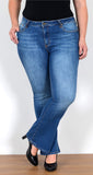 ESRA Jeans Damen Bootcut Jeanshose Flared Jeans Damen High Waist Schlaghose Bootcut Jeans Damen Hose Damen Jeans Bootcut High Waist Jeans Damen Stretch Schlagjeans bis Übergröße Plussize FB1