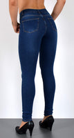 ESRA Damen Jeans Jeanshose Damen Skinny High Waist Hochbund Hose bis Übergröße S300