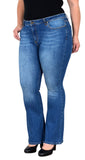 ESRA Jeans Damen Bootcut Jeanshose Flared Jeans Damen High Waist Schlaghose Bootcut Jeans Damen Hose Damen Jeans Bootcut High Waist Jeans Damen Stretch Schlagjeans bis Übergröße Plussize FB1