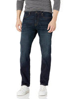 Amazon Essentials Herren Jeans, Sportlich Geschnitten, Dunkles Indigo/Leicht Ausgespült, 36W / 30L