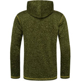 Nebulus Herren Fleecejacke NORSKA, warme Fleece Jacke, mit langem Full-Zip Reißverschluss, Gap-grün Mel - XXL