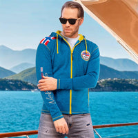 Nebulus Herren Fleecejacke NORSKA, warme Fleece Jacke, mit langem Full-Zip Reißverschluss, Malibu-gelb - XXL