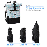 Ela Mo’s Rucksack Damen | Schön und Durchdacht | für Uni Reisen Freizeit Job | mit Laptopfach & Anti Diebstahl Tasche | Pastell