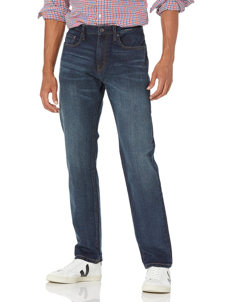 Amazon Essentials Herren Jeans, Sportlich Geschnitten, Dunkle Waschung, 36W / 30L