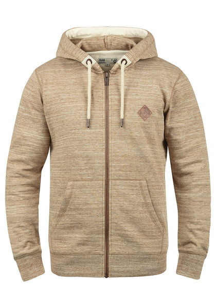 Solid Craig Herren Sweatjacke Kapuzenjacke Hoodie Mit Kapuze Und Reißverschluss, Größe:S, Farbe:Dune (5409)