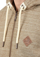 Solid Craig Herren Sweatjacke Kapuzenjacke Hoodie Mit Kapuze Und Reißverschluss, Größe:S, Farbe:Dune (5409)