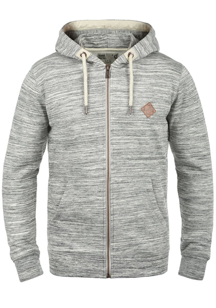 Solid Craig Herren Sweatjacke Kapuzenjacke Hoodie Mit Kapuze Und Reißverschluss, Größe:S, Farbe:Light Grey Melange (8242)