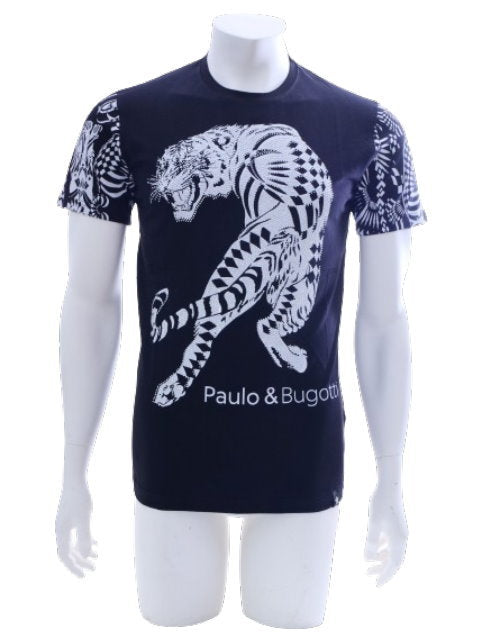 Men's Short Sleeve Crew Neck T-Shirt with Graphic Print Fitness Black White S - XXL