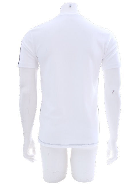 T-shirt homme manches courtes col rond motif imprimé fitness noir blanc S - XXL
