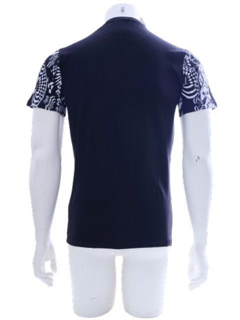 T-shirt homme manches courtes col rond imprimé fitness noir blanc S - XXL