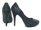 Damen High Heel Pumps Abendschuhe Stilettos Black # 015